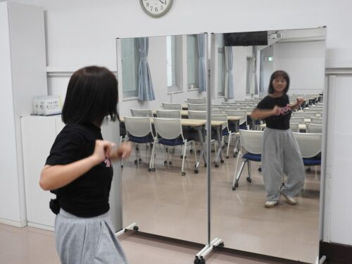 ダンスサークル活動中